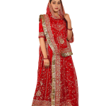 Red Aari Resham Sequins Work Poshak | Pure Georgette Collection | Jaipurio Designer Wear